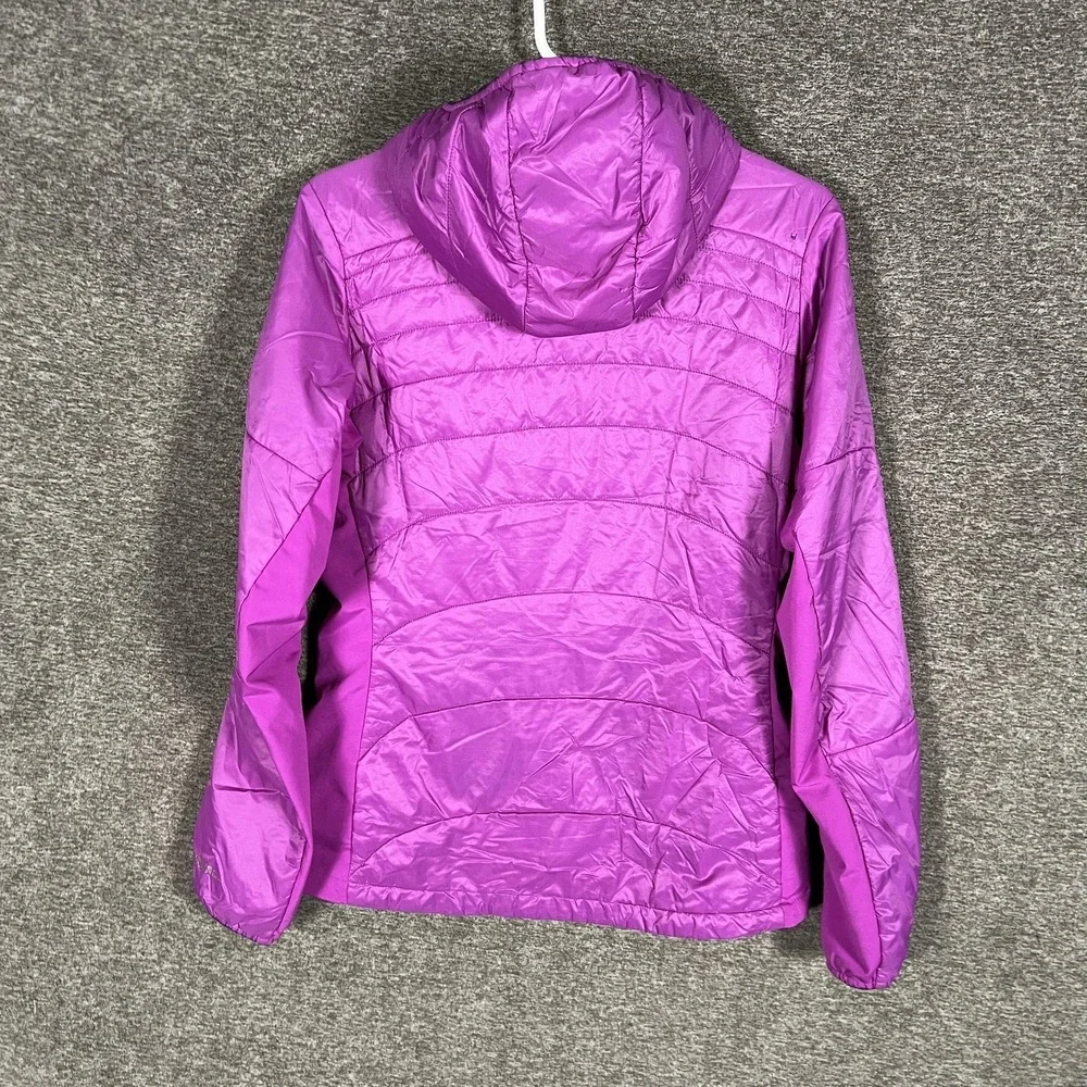Outdoor Research Cathode Hooded Jacket Womens Small‎ Purple Quilted Insulated